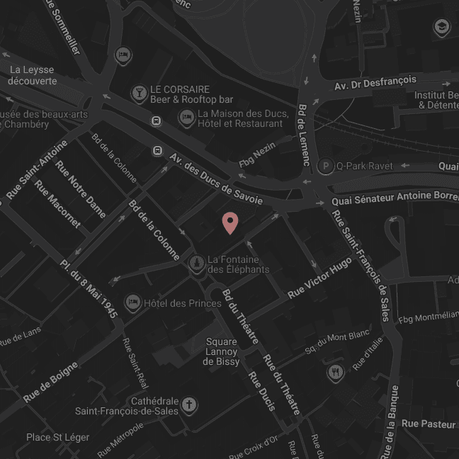 Plan d'accès au studio clm.ink — 4 rue Claude Martin, Chambéry
